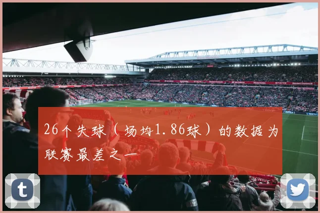 26个失球（场均1.86球）的数据为联赛最差之一